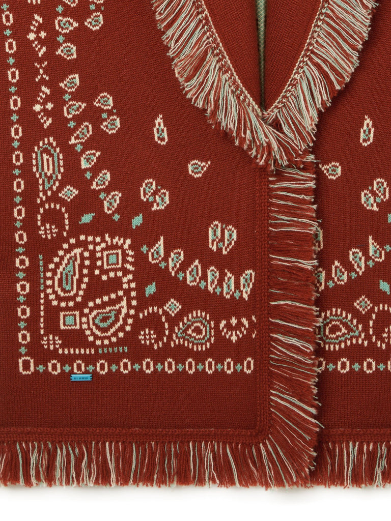 Bandana Jacquard Cardigan