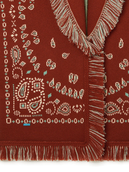 Bandana Jacquard Cardigan