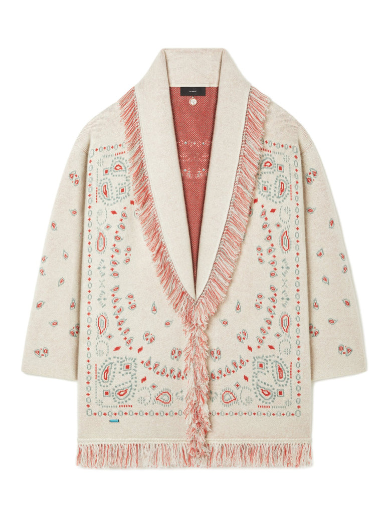 Bandana Jacquard Cardigan