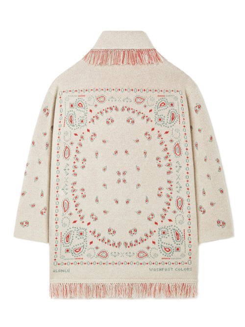 Bandana Jacquard Cardigan