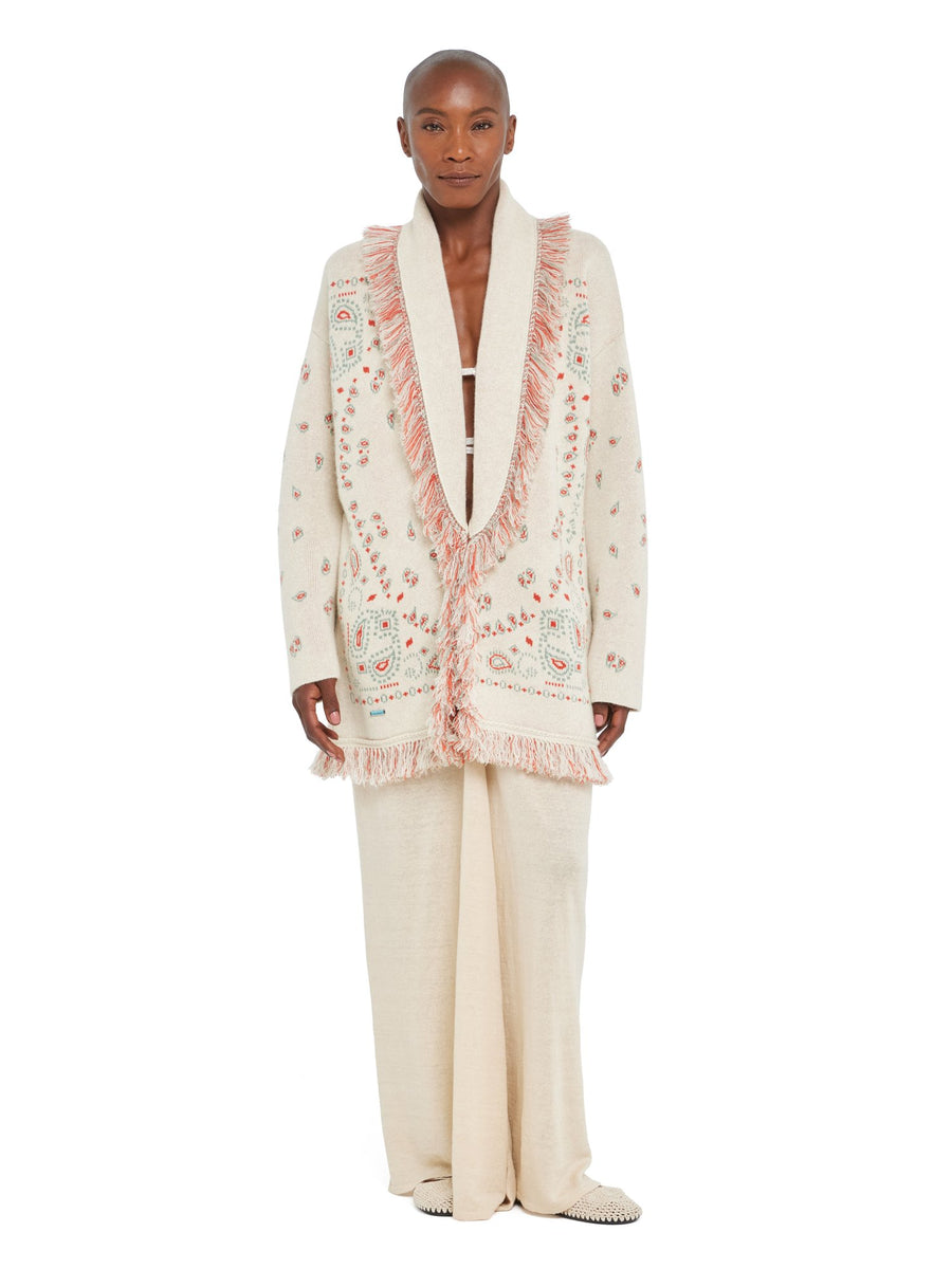 Bandana Jacquard Cardigan