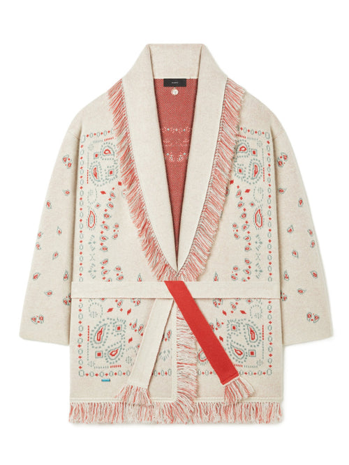 Bandana Jacquard Cardigan