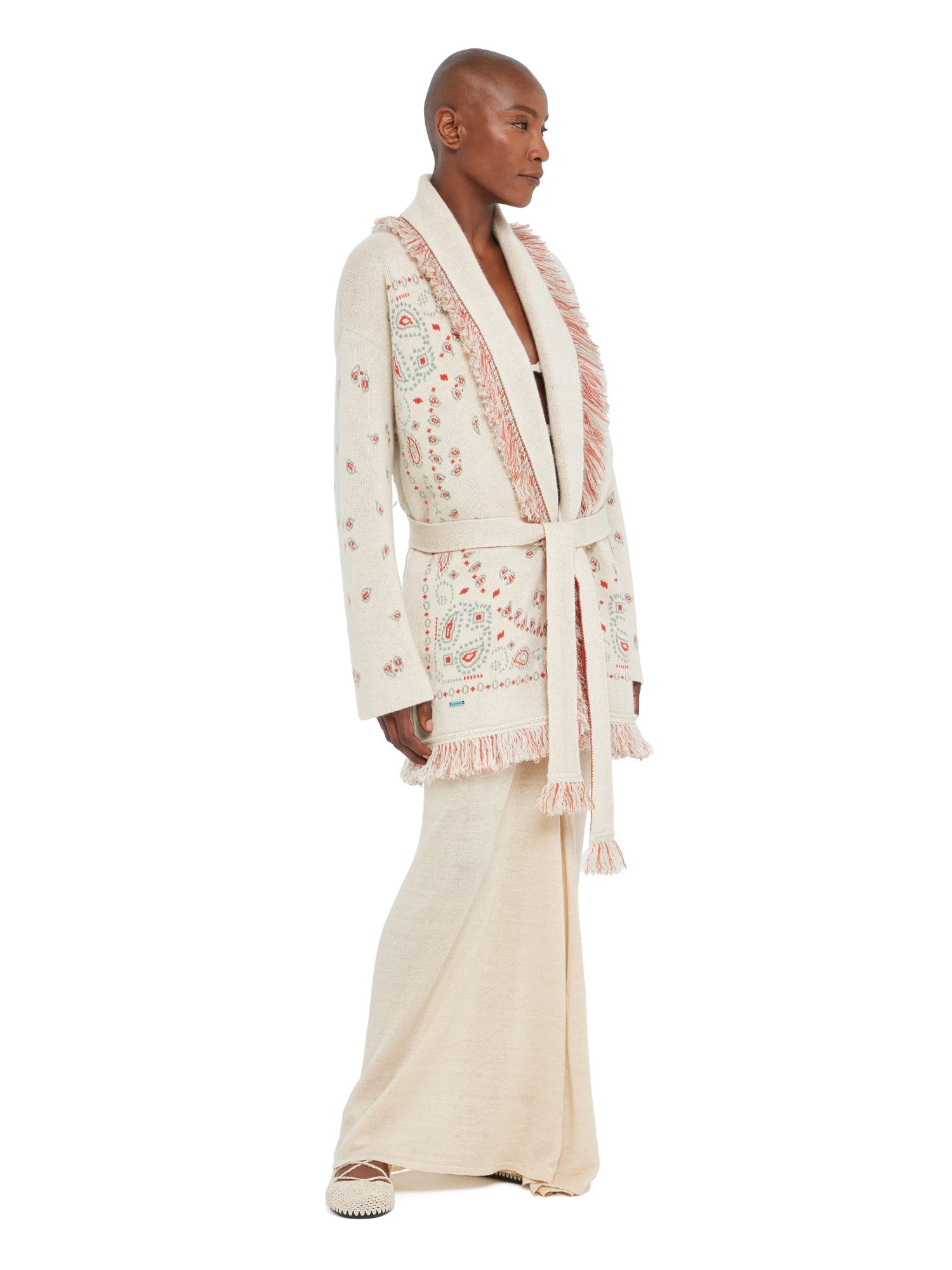 Bandana Jacquard Cardigan