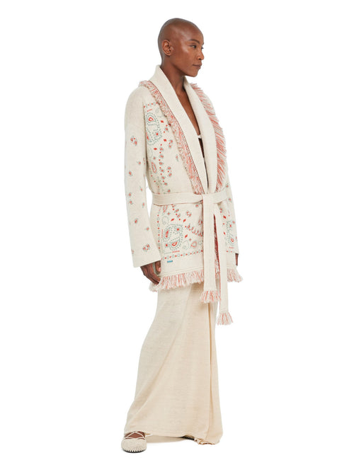 Bandana Jacquard Cardigan