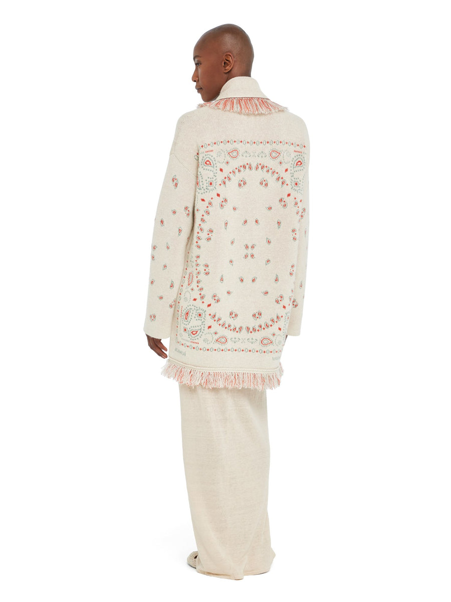 Bandana Jacquard Cardigan