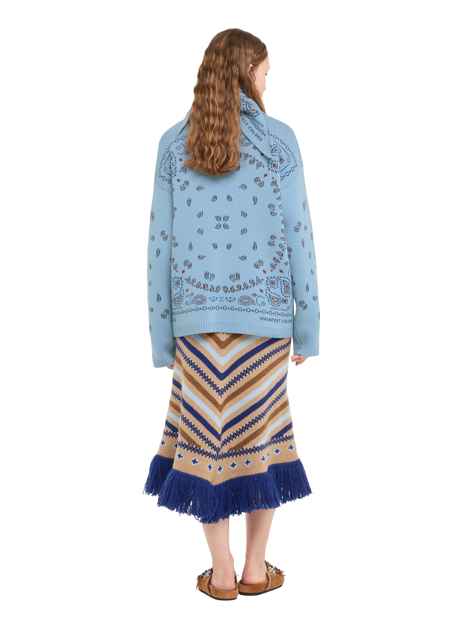 Bandana Jacquard Sweater