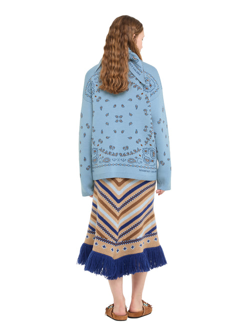 Bandana Jacquard Sweater
