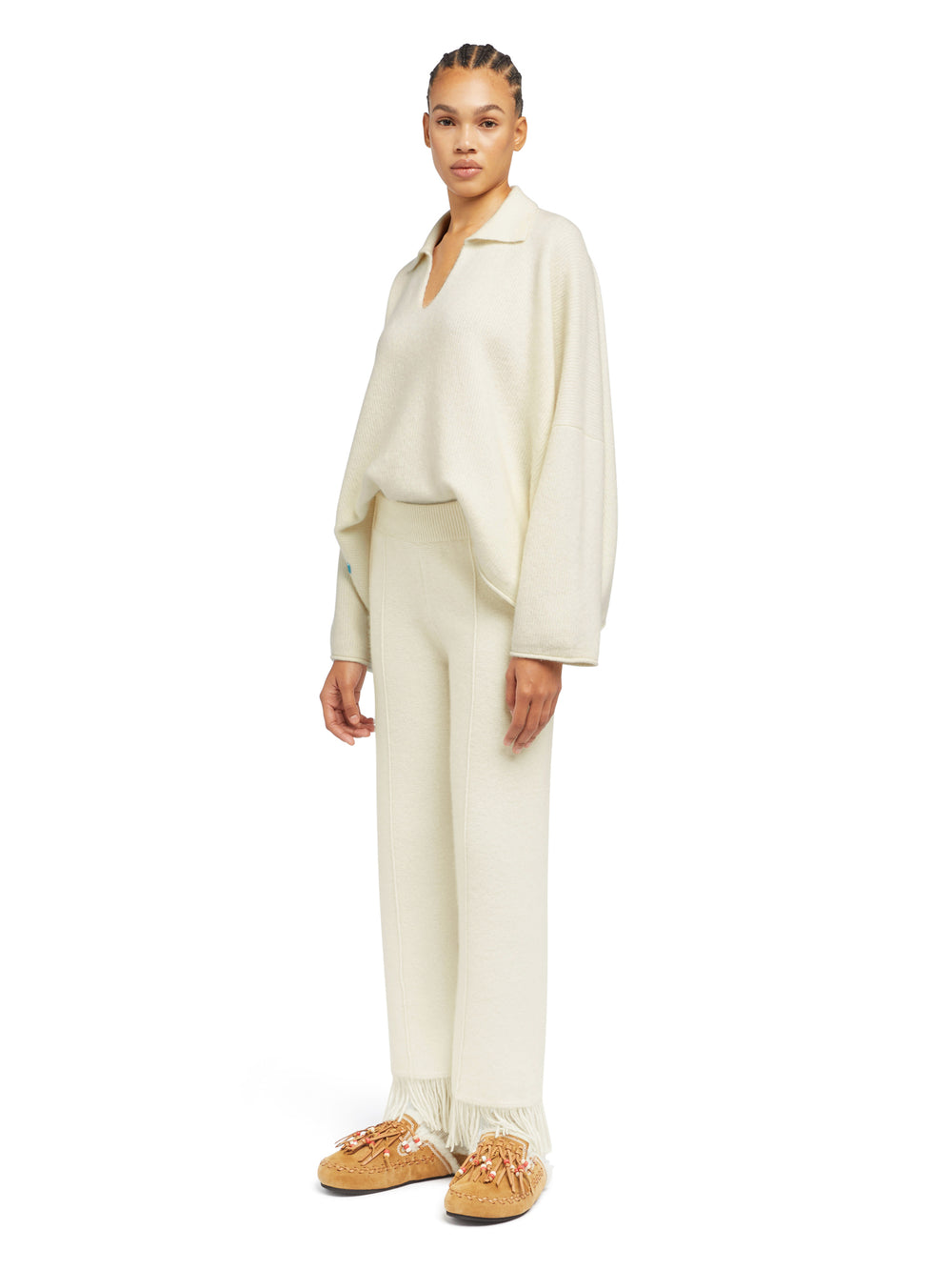 Alanui-Pants & Shorts-Woman-White-LWHG001E26KNI001-5