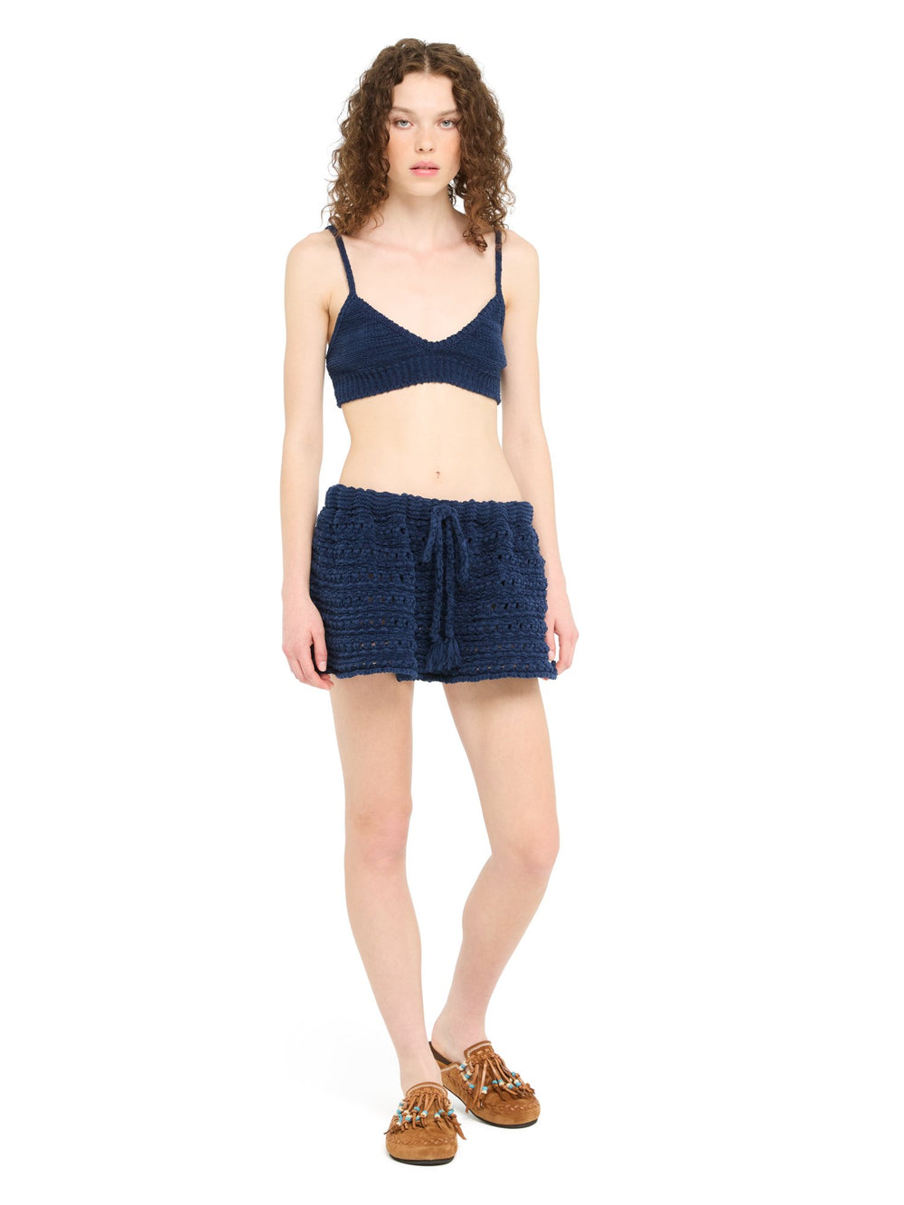 Alanui-Skirts-Woman-Deep Blue-LWHL031R26 KNI001-4