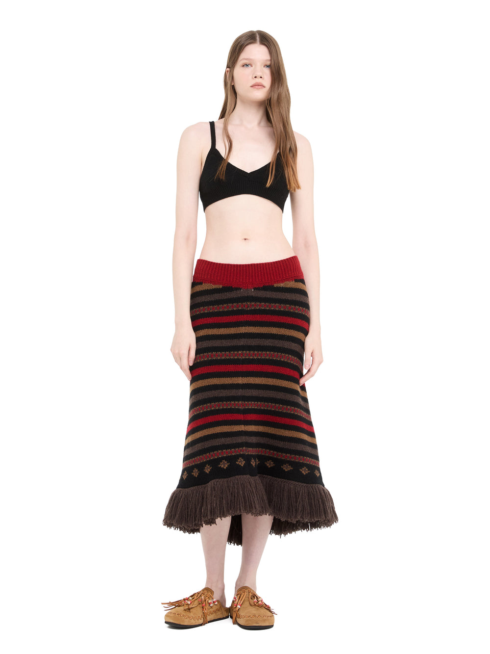 Alanui-Skirts-Woman-Black/Multicolor-LWHL041E26KNI001-4