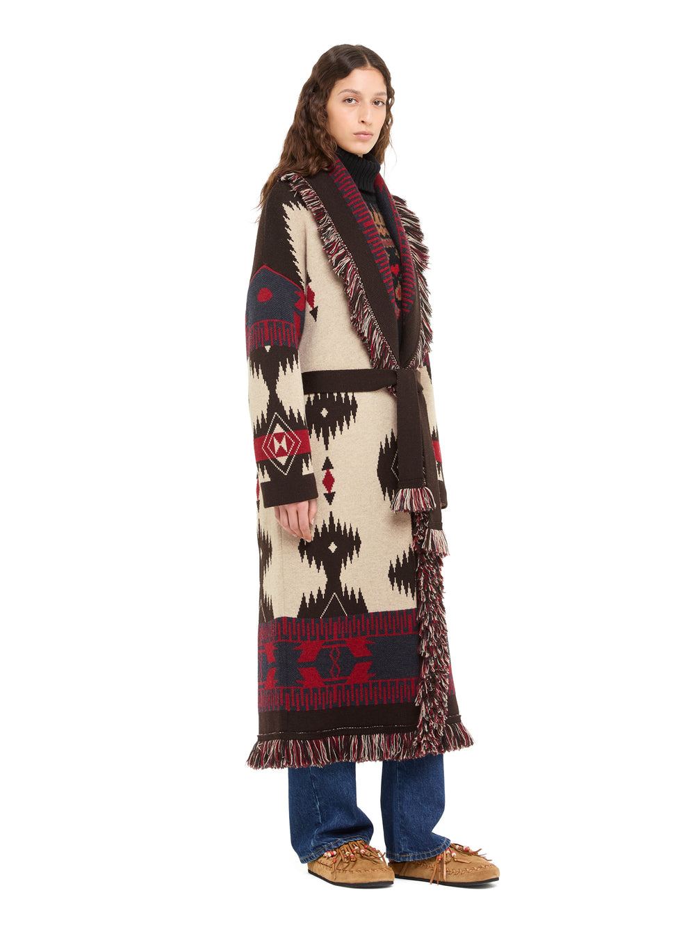 Alanui-Coats & Jackets-Woman-Canvas/Coffee-LWHQ003E26KNI001-6