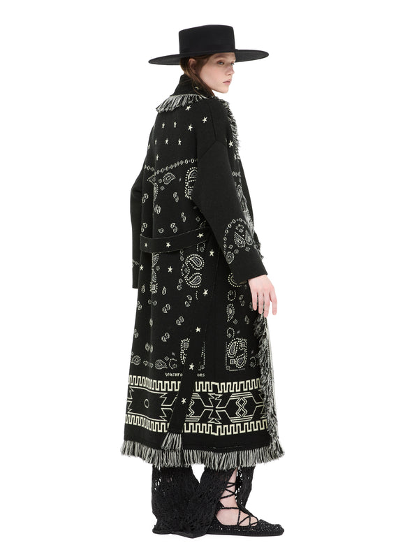 Alanui-Coats & Jackets-Woman-Black/Multicolor-LWHQ003E26KNI004