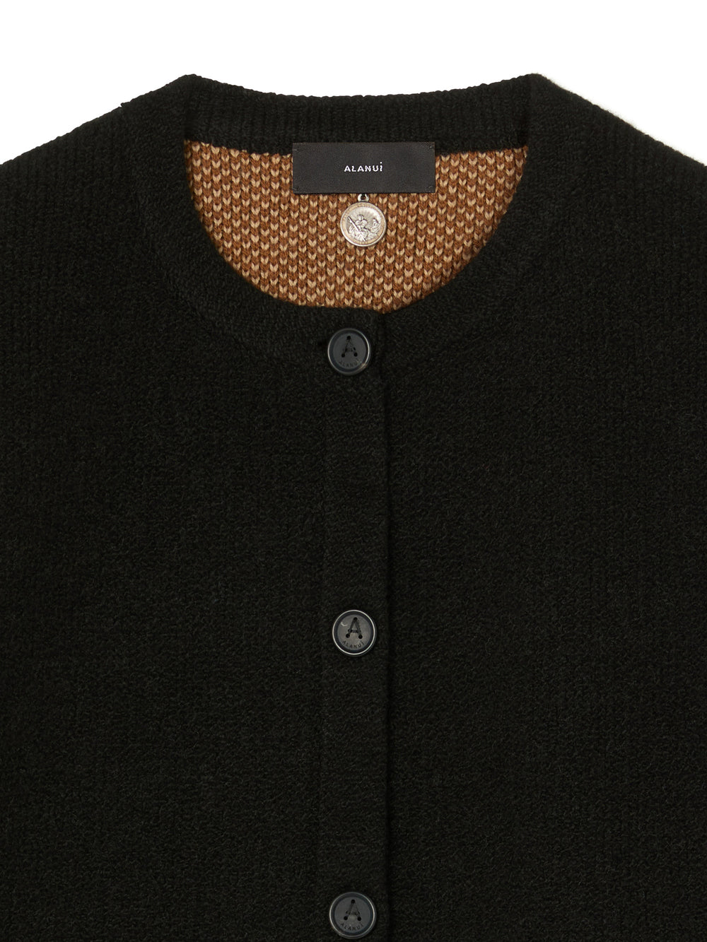 Alanui-Coats & Jackets-Woman-Black/Camel-LWHQ032E26KNI002-7