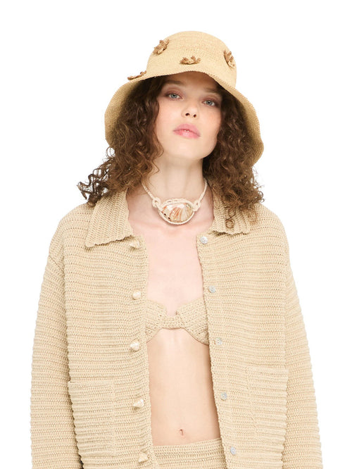 Shadow Of The Palm Raffia Hat