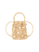 Precious Moments Raffia Satchel Bag