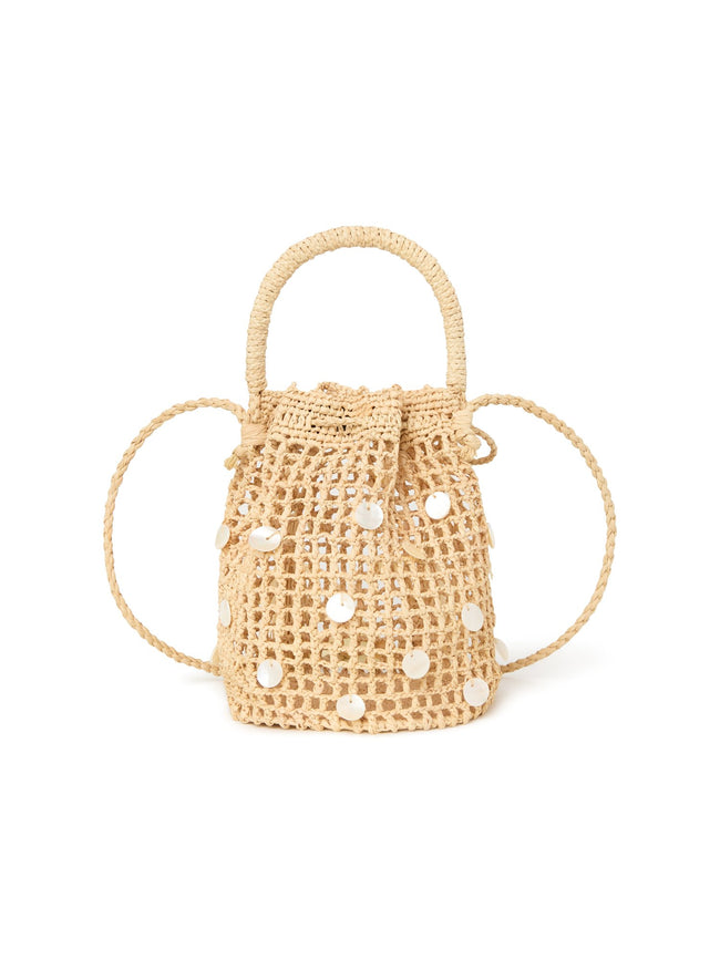 Precious Moments Raffia Satchel Bag