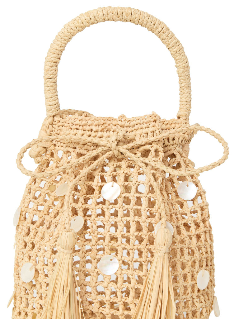 Precious Moments Raffia Satchel Bag
