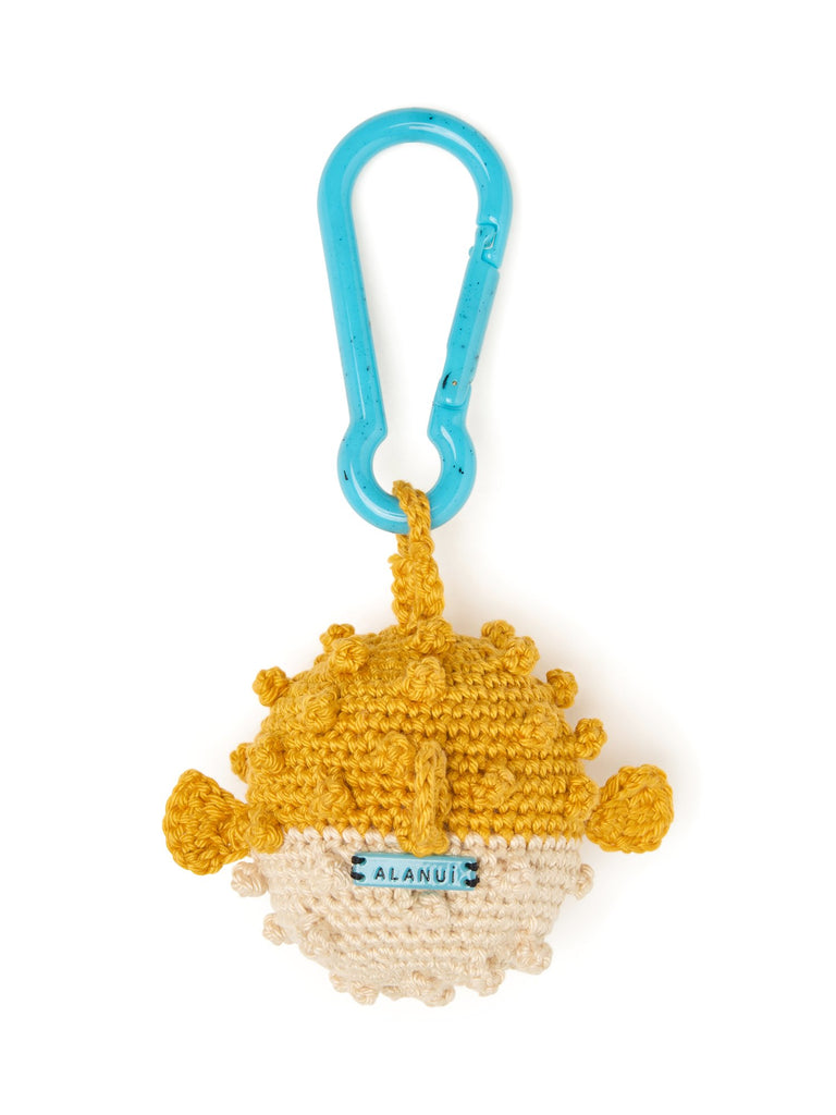 Handmade Puffer Fish Crochet Key Holder