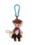Cowboy Amigrumi Crochet Keyring
