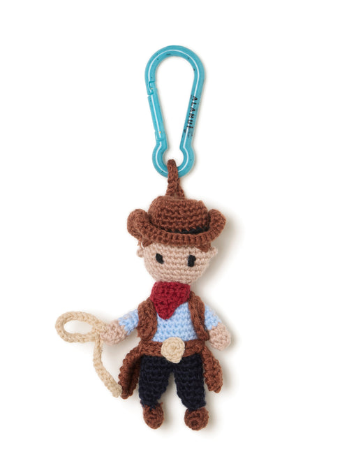 Cowboy Amigrumi Crochet Keyring