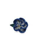 Hibiscus Embroidered Brooch