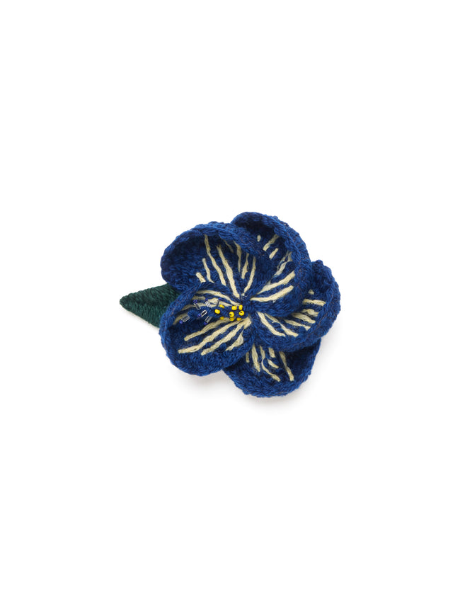 Hibiscus Embroidered Brooch