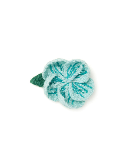 Hibiscus Embroidered Brooch