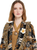 Frangipani Embroidered Brooch