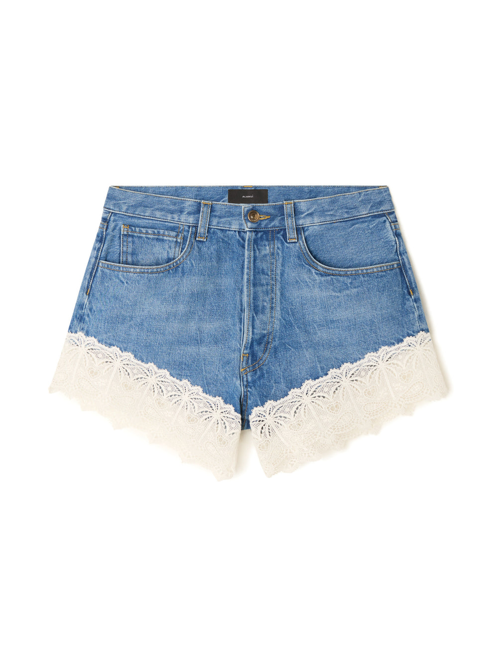 Alanui-Pants & Shorts-Woman-Medium Wash Denim-LWYC009E26DEN002