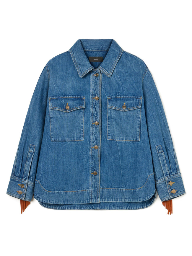 Golden Dusk Denim Overshirt