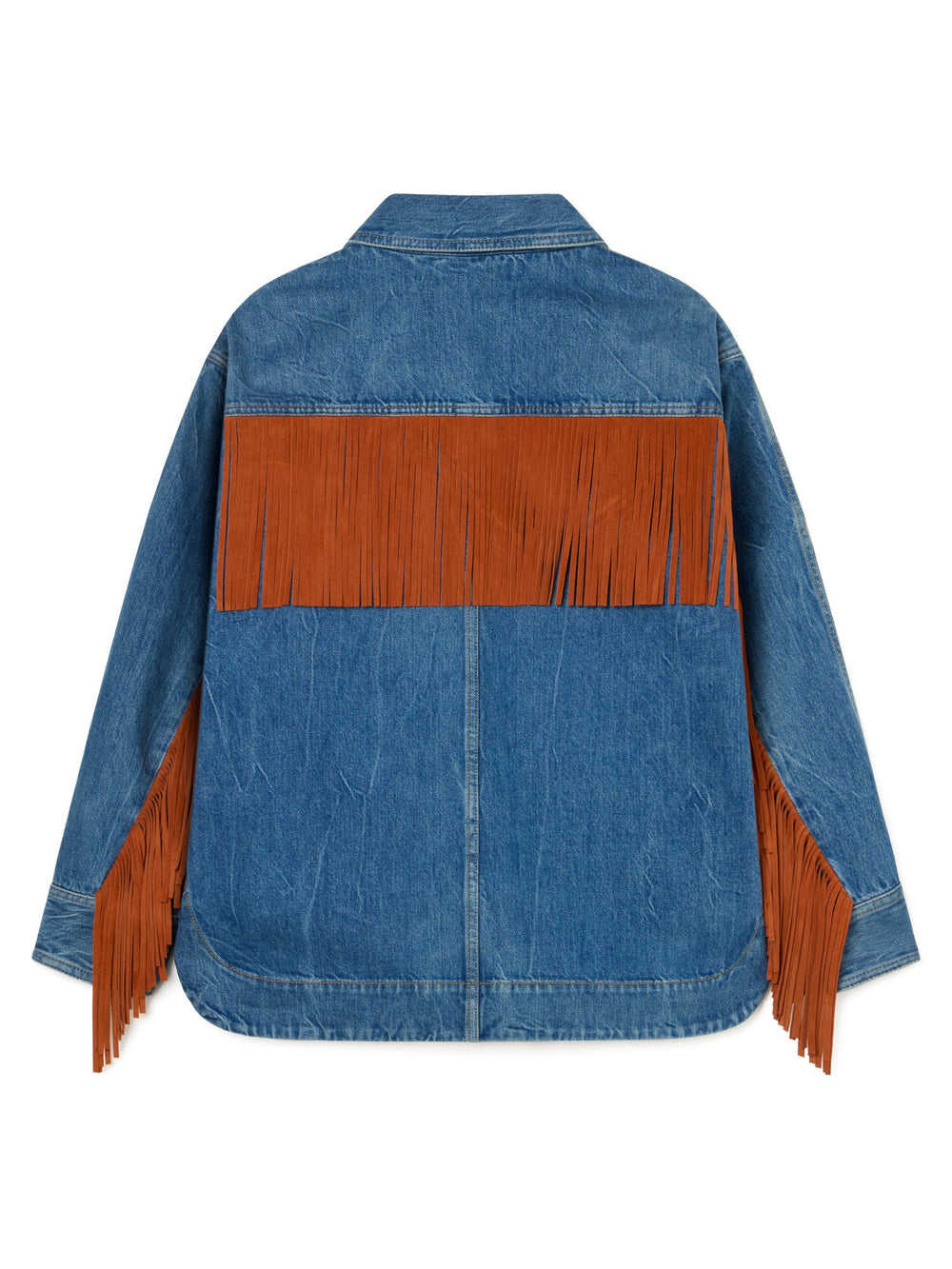 Alanui-Tops & Shirts-Woman-Medium Wash Denim-LWYD004R26 DEN001-3