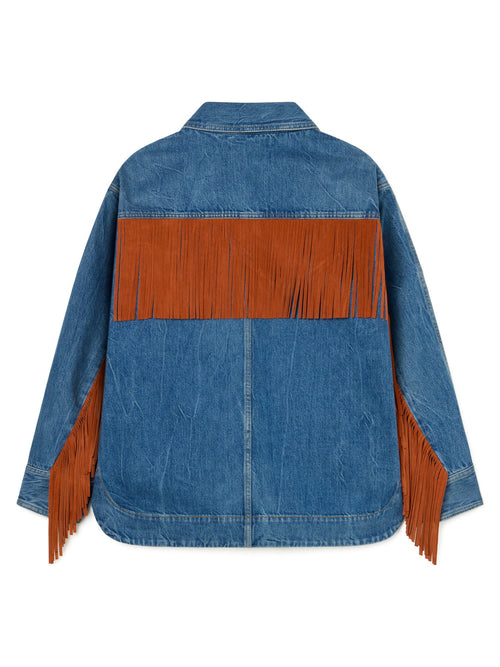 Golden Dusk Denim Overshirt