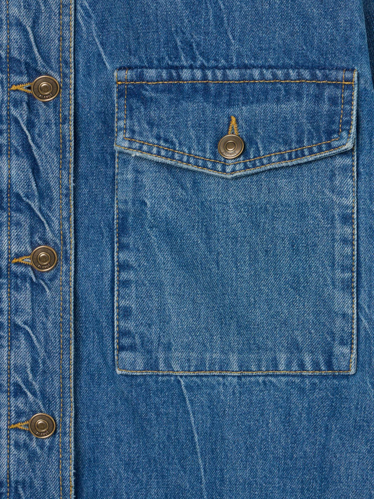 Golden Dusk Denim Overshirt