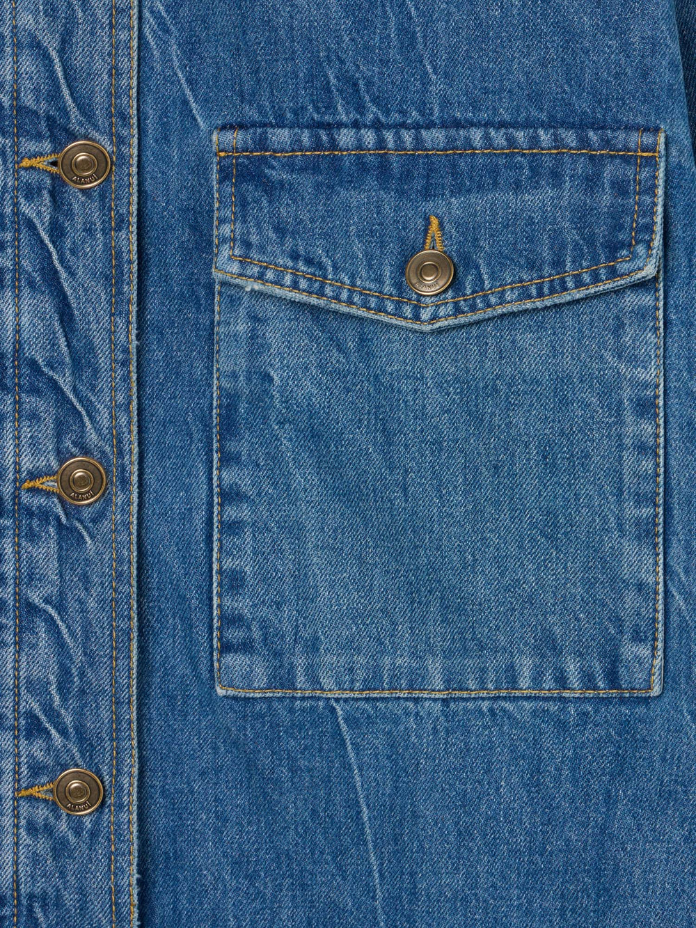 Alanui-Tops & Shirts-Woman-Medium Wash Denim-LWYD004R26 DEN001-7