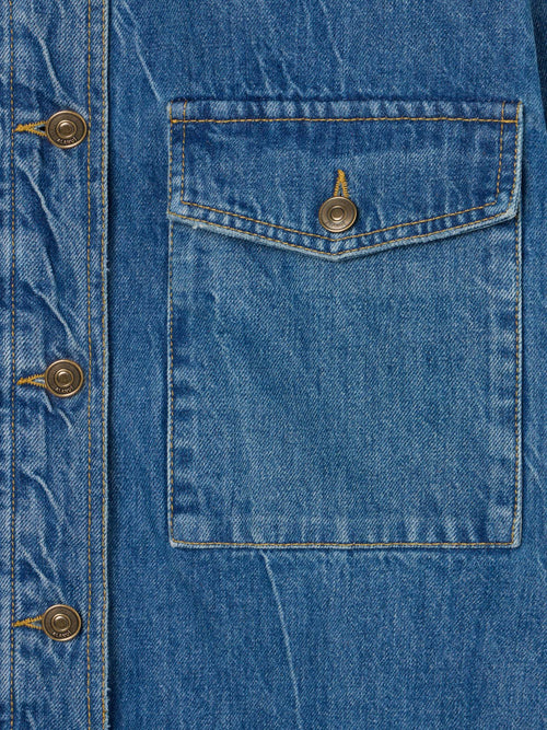 Golden Dusk Denim Overshirt
